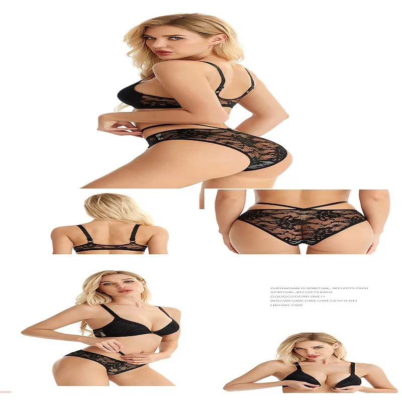 Комплект нижнего белья из трусиков и бюстгальтера в европейском американском