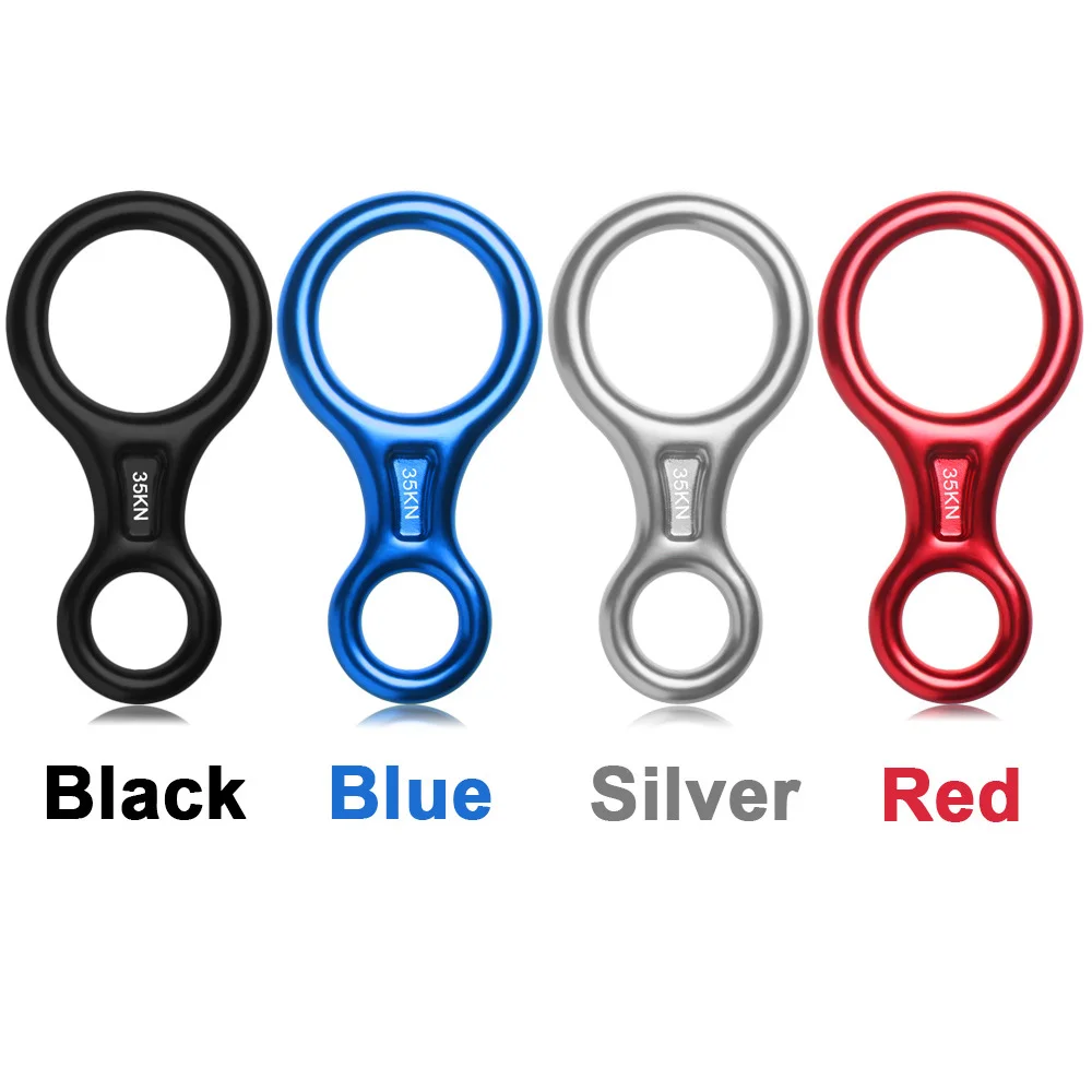 ANT5PPE Heavy Duty 35kN Downhill Equipment Device Rescue Rappelling Gear Figure 8 Descender for Rock Climbing Yoga