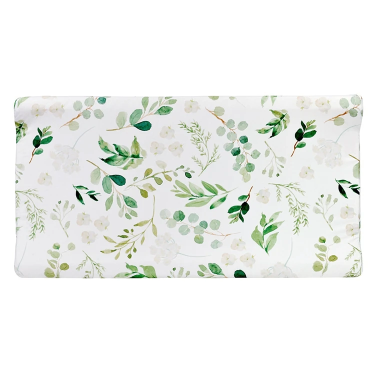 New Arrival Custom Printed Floral Baby Nursery Diaper Changing Pad Sheets