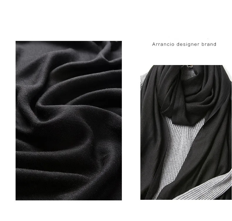 India italian fashion 100% pashmina cashmere scarf double sided pashmina shawl