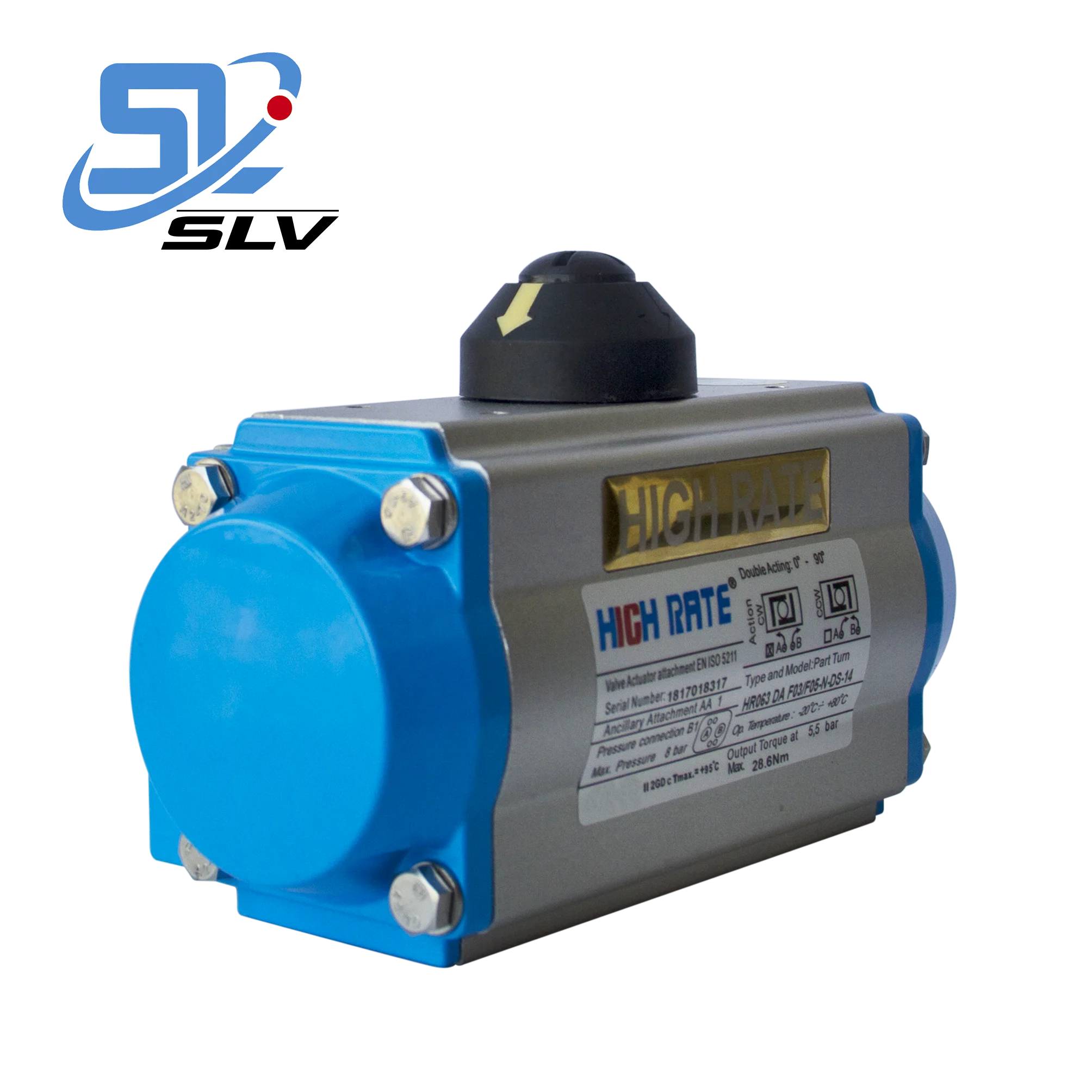 Water Proof Single Double Acting Worm Gear Actuator Pneumatic Valve Actuator