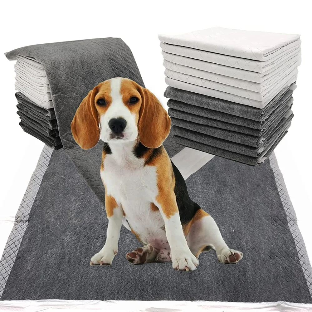 Бамбуковый уголь, впитывающий мочу, коврик для мочи для собак, одноразовые коврики для дрессировки щенков