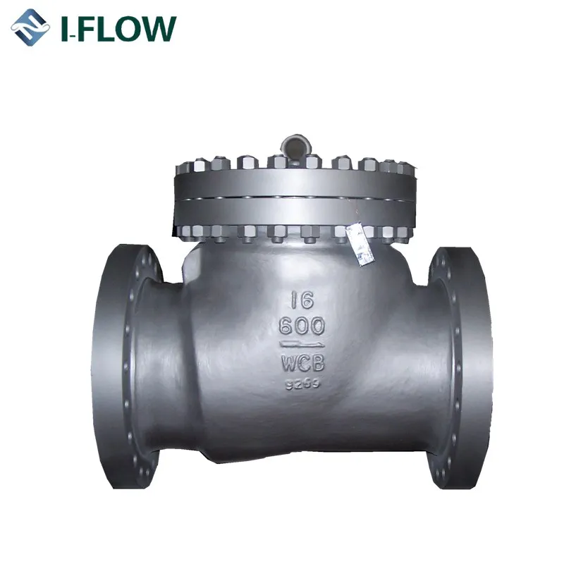 DIN ductile iron weighted flange swing check valve