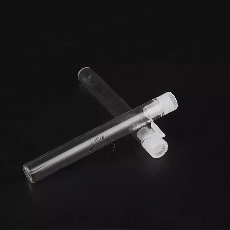 Wholesale Empty 3ml Small Glass Bottle Mini Sample Vial with Plastic cap 3cc essential oil bottles customized logo