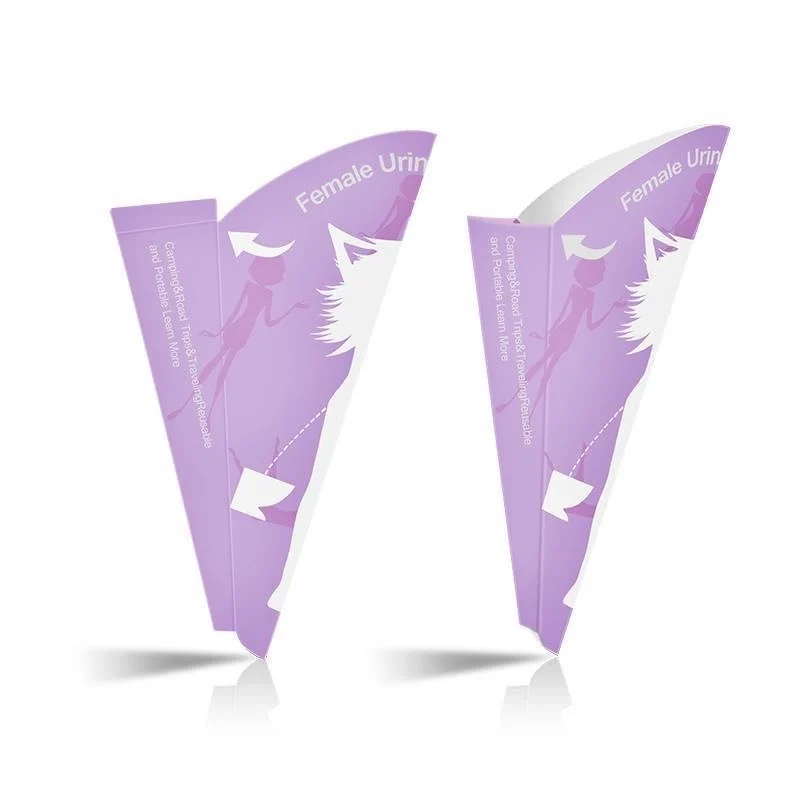 Wholesale Outdoor Standing Portable Paper Urinal Females Pee Device Traveling Funnel Emergency Paper Urinals For Lady