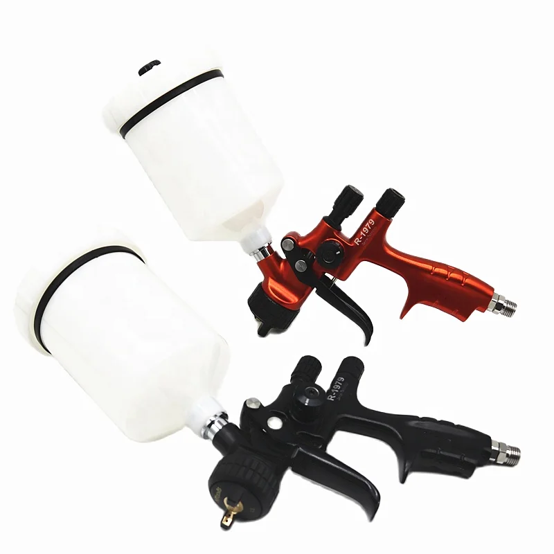 HVLP Spray Gun Car Paint Gun 600cc Tank Gravity Air Sprayer  With 1.3mm Nozzle Airbrush High Atomization Low Pressure Paint Gun