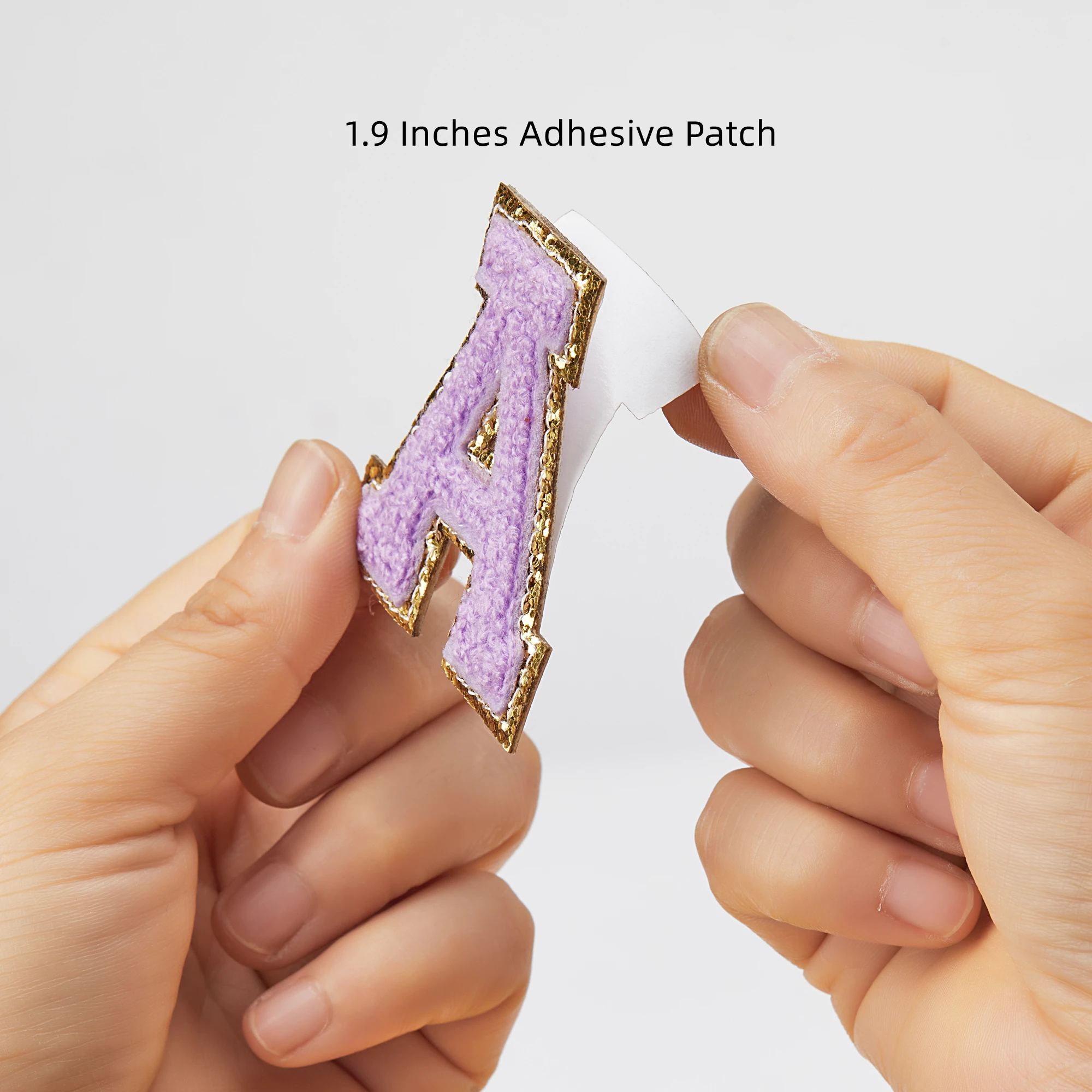 Wholesale Custom Factory Price Letter Patch Colorful Chenille Patch Embroidery Iron On & Adhesive Patches