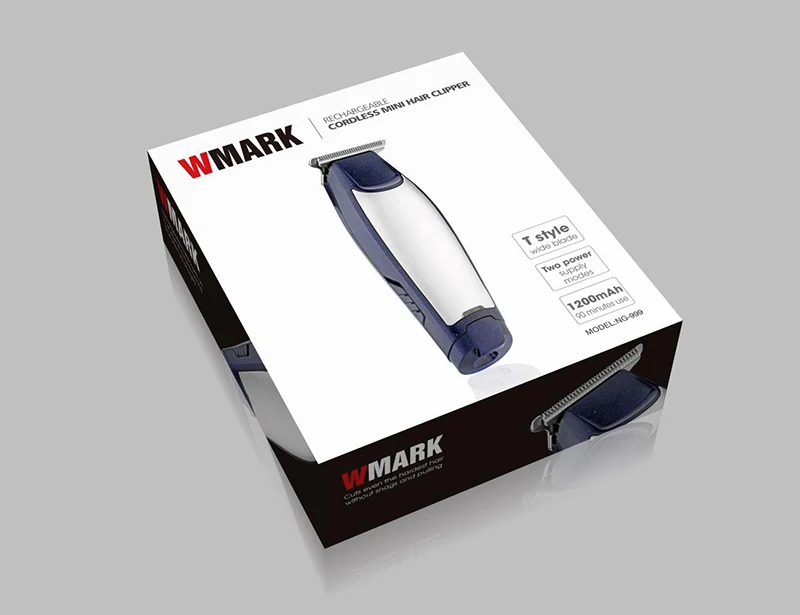 Машинка для стрижки волос WMARK liner Мужская аккумуляторная салонная Беспроводная электрическая машинка с нулевым изгибом