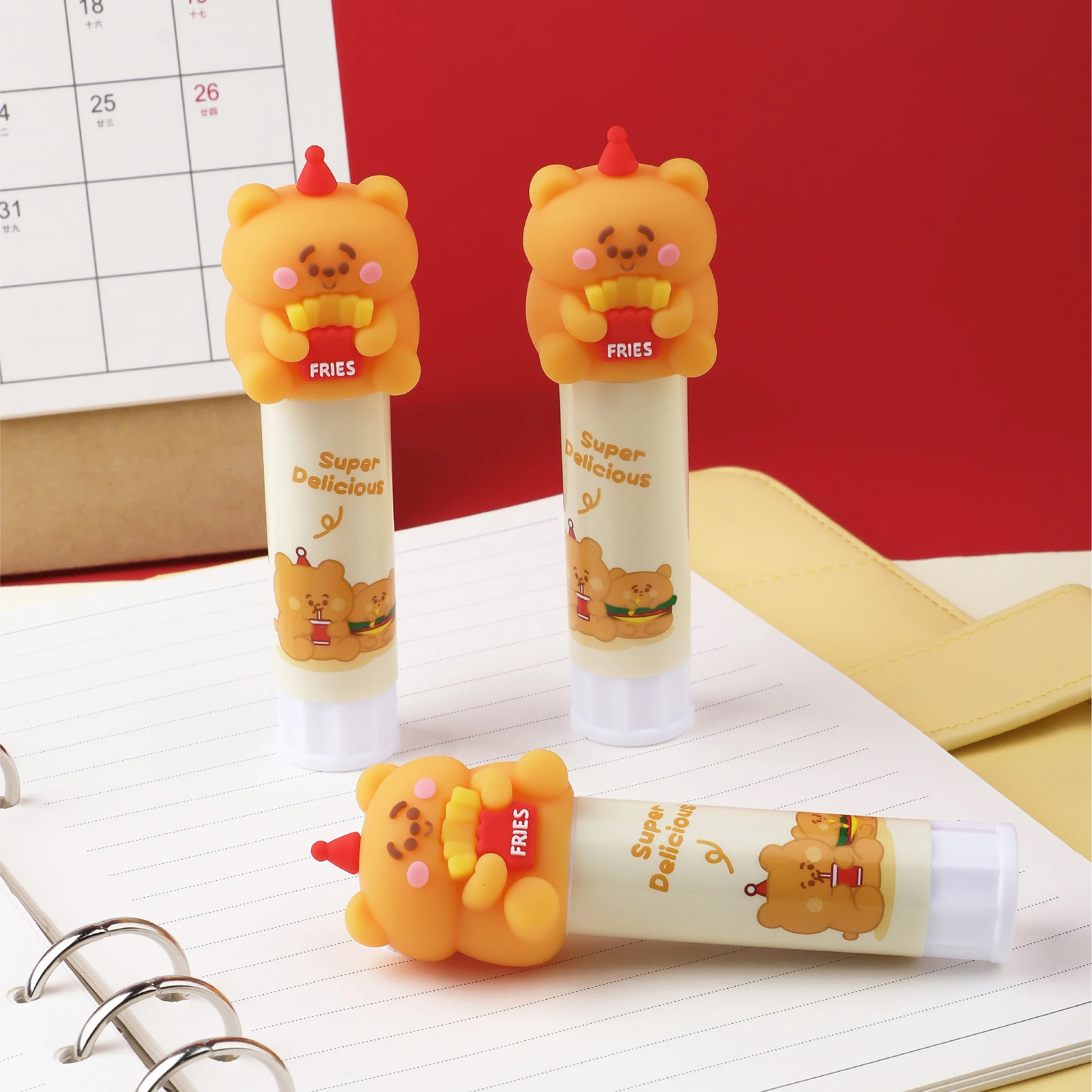Solid Glue Sticks Cute School Supplies Clear Washable High Viscosity Solid, Cheap Price Animals Design Stick Glue