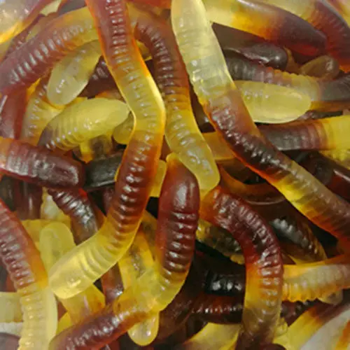 Healthy hot sale vitamin candy carton shape worm gummies