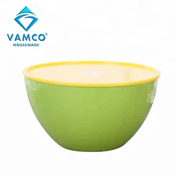 Экологически чистая разноцветная круглая Салатница из полипропилена без бисфенола А с крышкой, чаши для салата