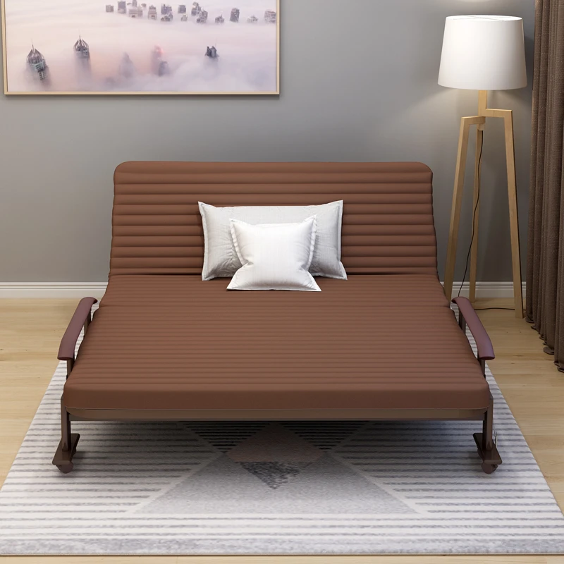 2020 hot selling furniture transformer modern design wrought iron bed sofa bed for living room and apartment lit adult