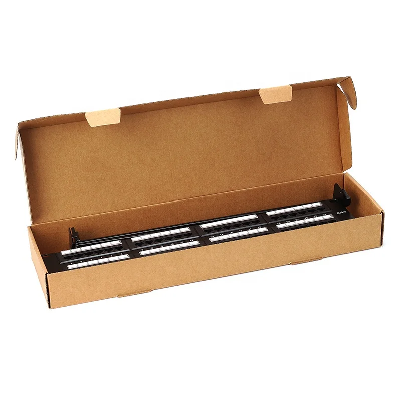 19 дюймов 1U Keystone Jack патч-панель производители 24 порта 3 м патч-панель с адвокатского сословия задней части