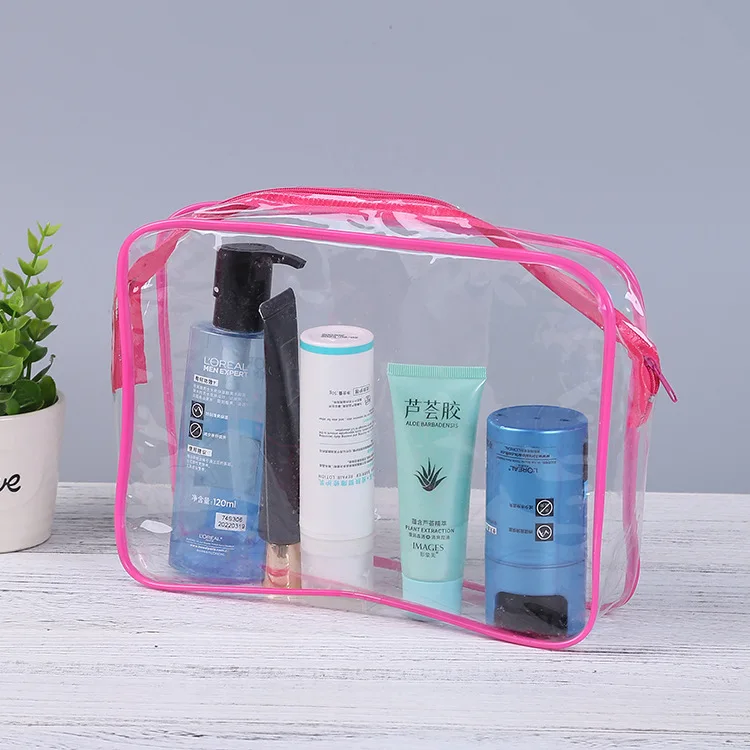 Tote Beach Special Packaging Shaped Make up Cosmetic Perfume Shopping Mobile Phone Cases Package PVC Pvc Bag Zipper Bag Accept