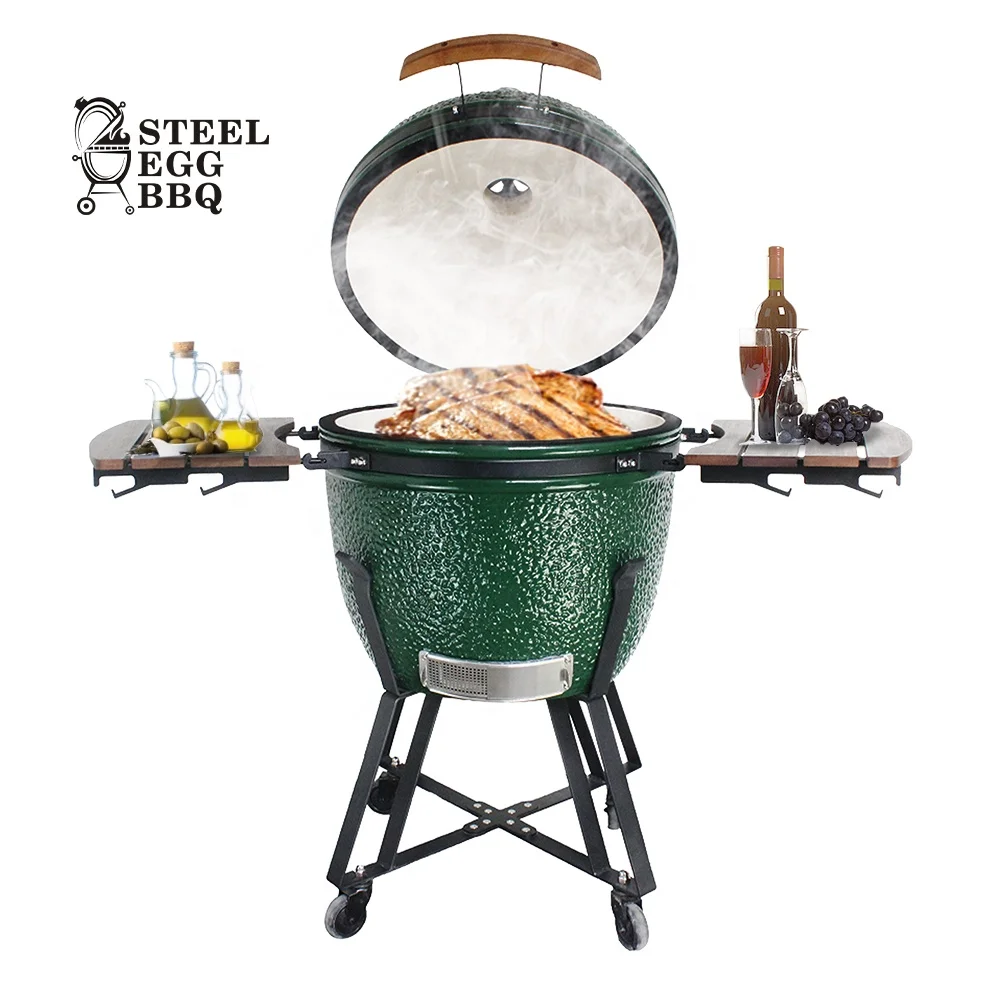 Новый дизайн 2020, керамический гриль для коптильни SEB, 13, 16, 18, 21, 22, 23, 24, 26 дюймов, Zoll, inch, xxxl, большой размер, зеленый цвет, гриль для яиц Kamado