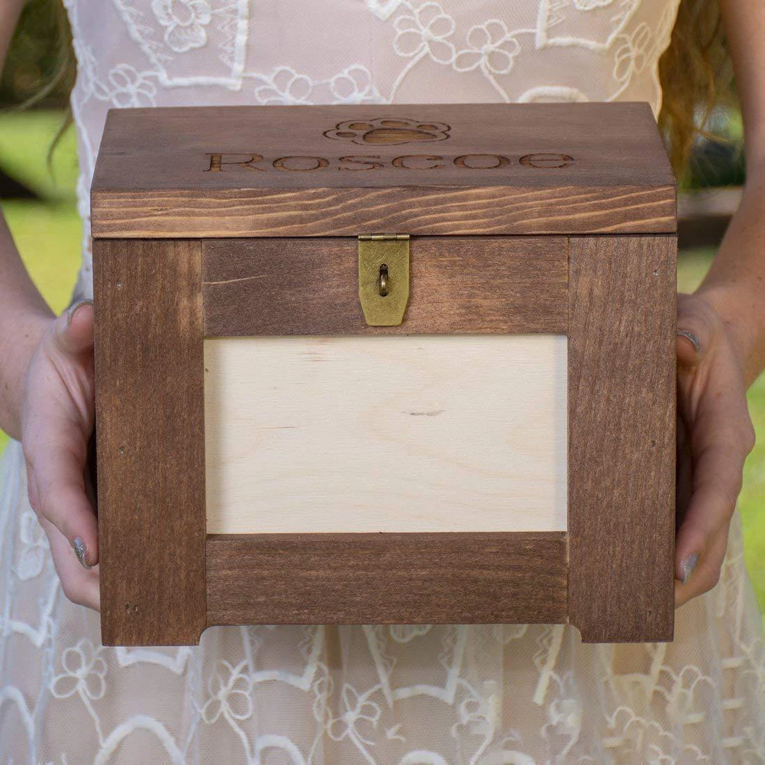  Amazon hot selling wooden photo frame design pet coffins and
