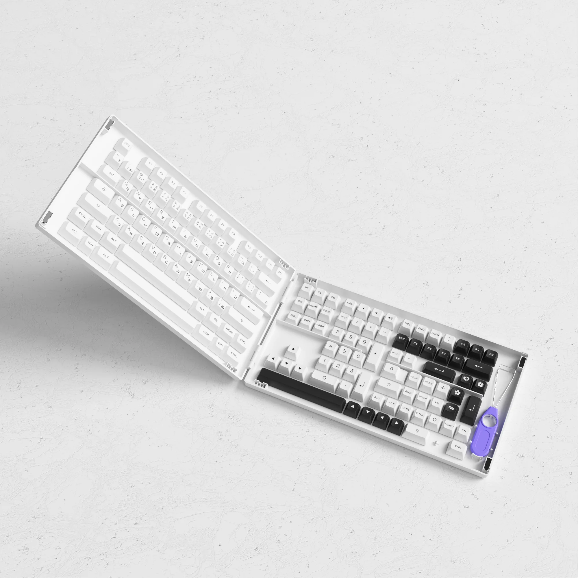 Akko doubleshot PBT Keycap set 60% 65% 75% custom layout mechanical keyboard Japanese Keycaps