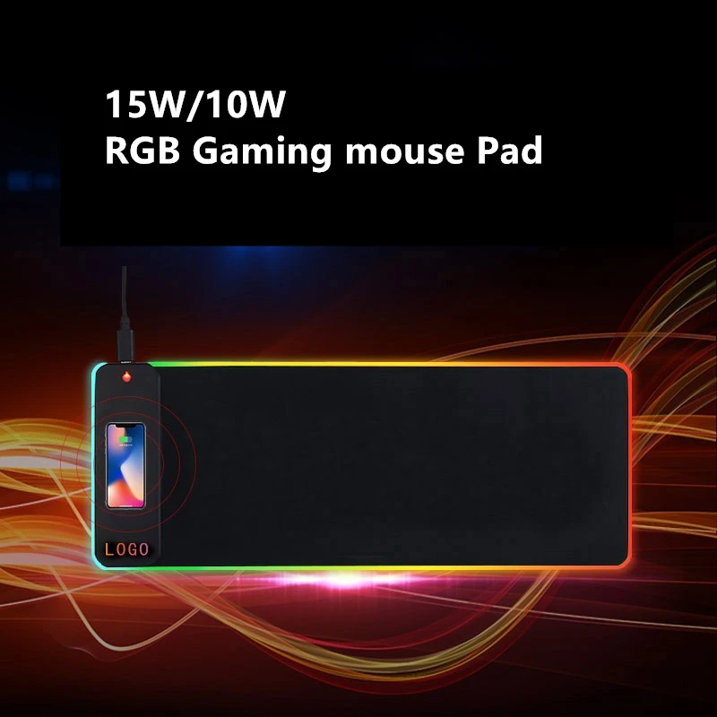 Luxury Modern Smart Table Keyboard Mouse Pad Wireless Charger Office Floppy Desk Mat For Laptop