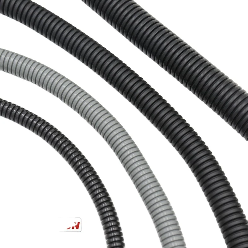 Manufacturer Price For Sale Big Size Black High Pressure Corrugated polyamide PA6 Inside Galvabized steel belt Pipe hose conduit