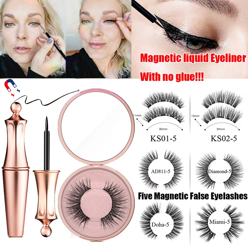 high quality eyelash magnetic private Label magnetic eyelashes lashes natural magnetic false long magnet eyelash magnetic cils