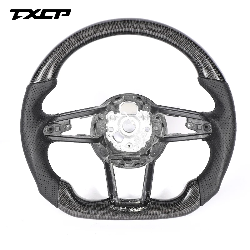 Рулевое колесо из углеродного волокна подходит для Audi TT R8 TTRS TTS MK2 MK3 s3 s4 s5 s6 s7 rs3 rs4 rs5 rs6 rs7 A4 A6 рулевое