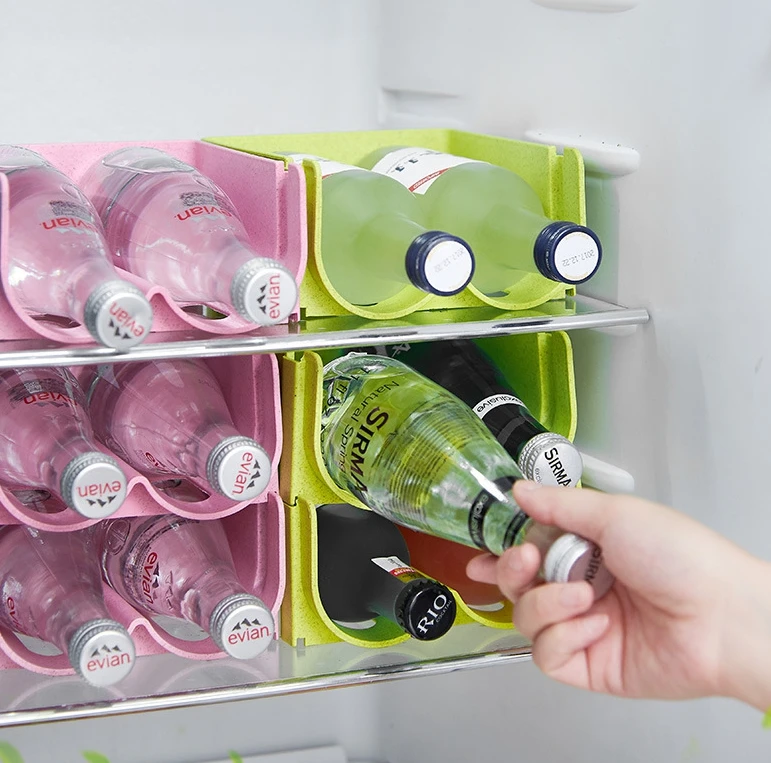 WH890  Refrigerator Drawer Beverage Storage Box Can Dispenser Cans Storage Rack Glass Beer Bottle Rack Drink Storage