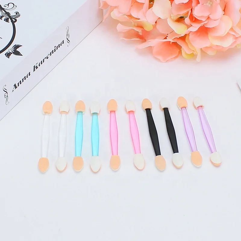 womens eye pink travel double head small buy purple mini set sponge makeup blender make up eyeshadow applicator brush