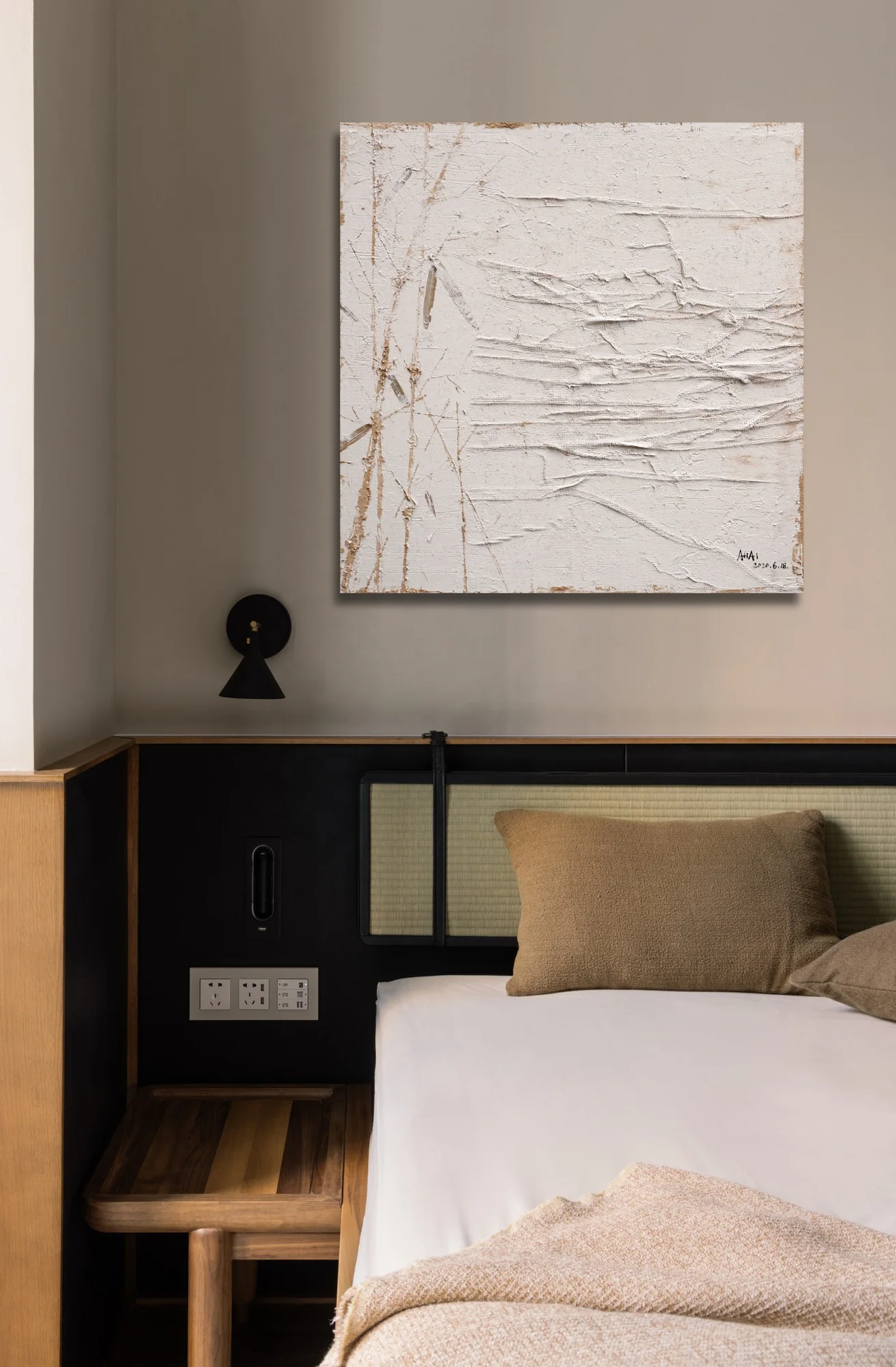 Calendar decorative painting aisle entry hallway fantasy hallway modern minimalist abstract creative hanging wall art