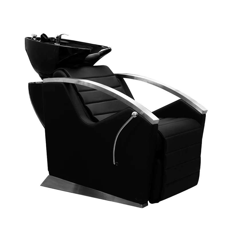 Оптовая продажа мебели на заказ Парикмахерская стилист серый парикмахер шампунь чаша белый шампунь для мытья спины стул полный набор продажи