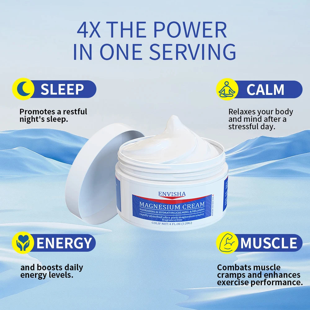 ENVISHA Wholesale Professional Skin Body Face Care Smoothing Moisturizing Magnesium Cream