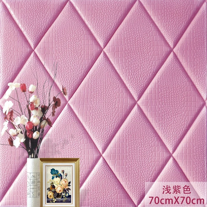 Pure color Good sale promotional deep embossed mural wallpapers