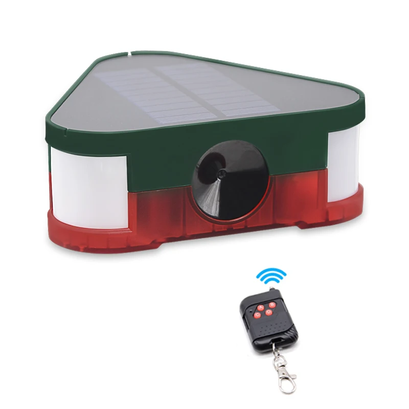 Solar Animals Pest Rat Flashing Alarm Security Siren Squirrel Raccoon Snake Mole Warning Motion Detection Repeller for Farm