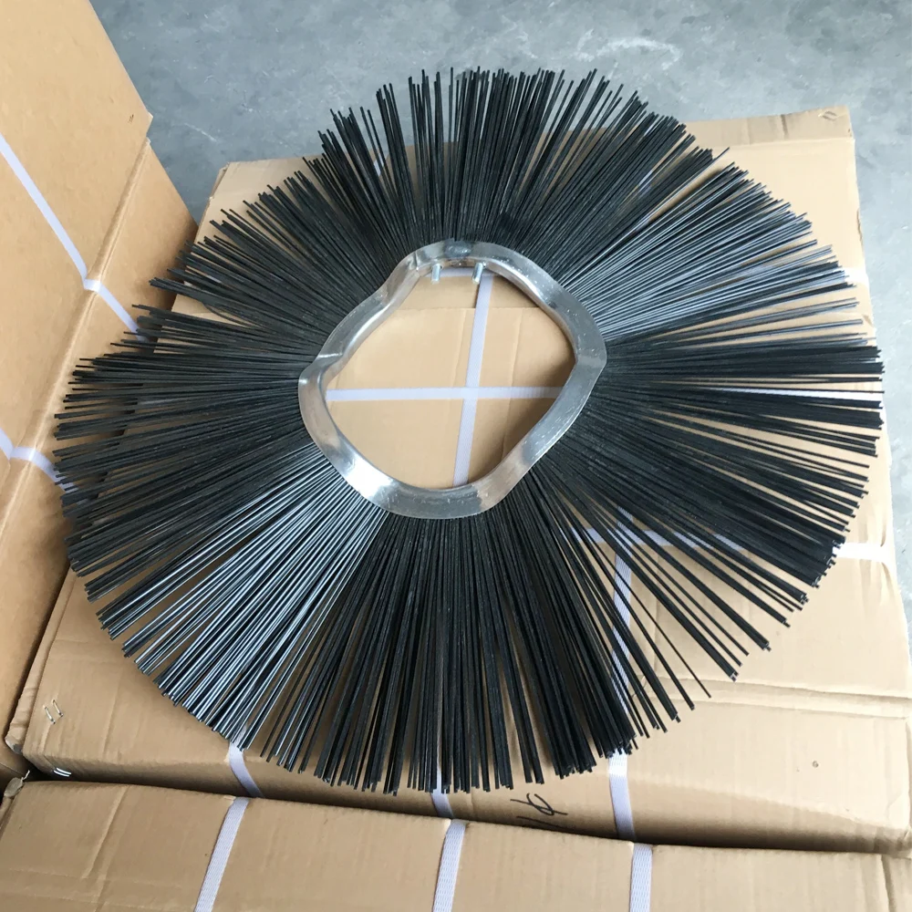 PP Road Broom on Skid Loader for Cleaning and Snow Removing