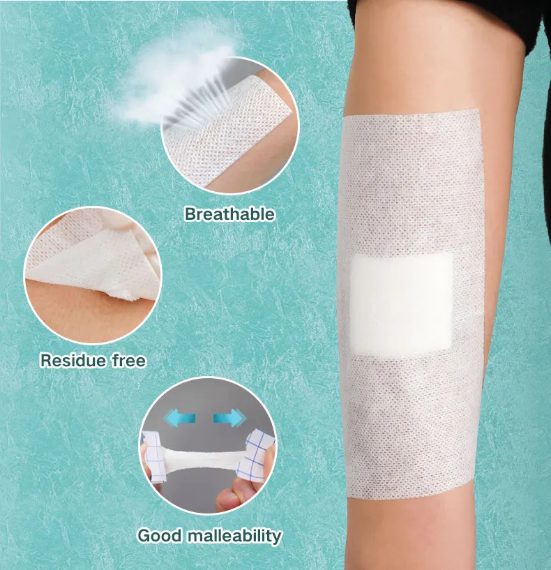 Surgical wound dressing hypafix fabric non woven adhesive medical dressing tape roll medical silicone tape