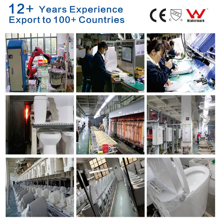 2024 Latest Automatic Flushing Automatic Water Spraying Smart Toilet With Remote Control