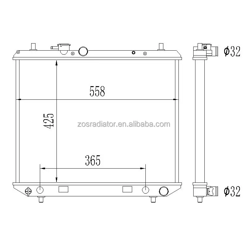 Tube  Radiator For Daihatsu Terios J100 RG 1.3L 1997-2005