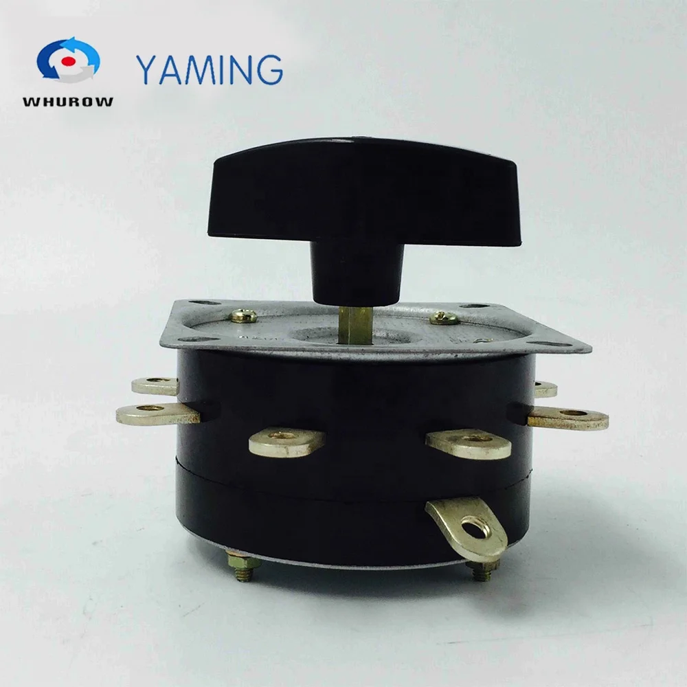 KDH-40/1*8 Welding Machine Cam Switch 8 Position 9 Pins 40A 380V Electrical Rotary Switches Copper Feet Latching Type