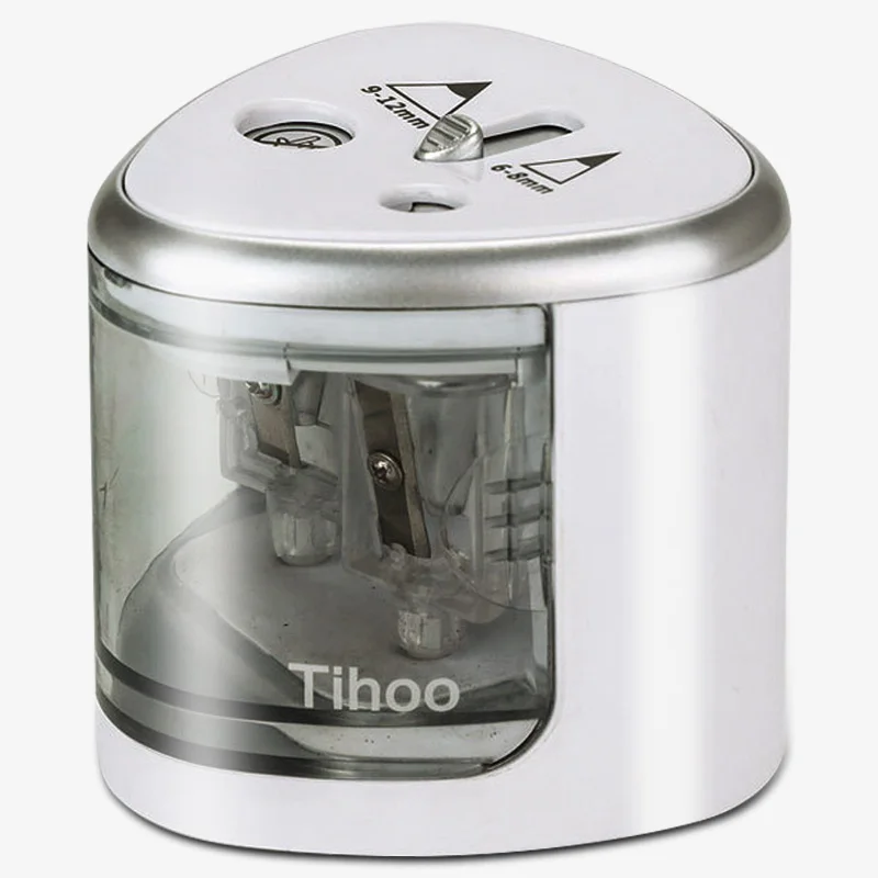 
automatic electronic pencil sharpener children cute usb pencil sharpener helical 2 hole 