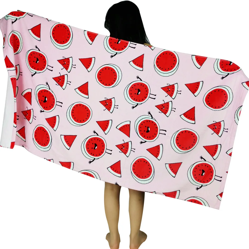 100% Cotton Cheap velour Printed Beach/Bath Towel Wholesale