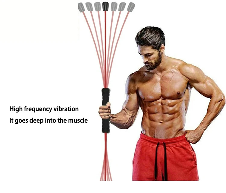 Factory Custom Logo Gym Fitness Aerobic Fiberglass Stretch Vibrating Swing Bar Flexi-bar Felix Stick