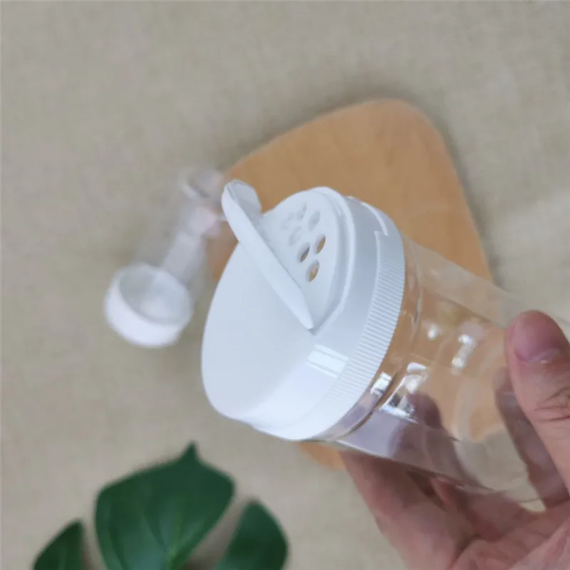 Wholesale  PET Plastic Spice Jars Little  Cheap Bottle Jar with Shaker lid 100 ml - 500 ml