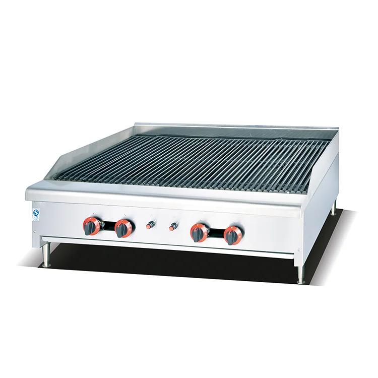 Commercial Western Kitchen Stone Rock Grill Gas Stainless Steel Restaurant Equipment Hot Rock For Gas Grill