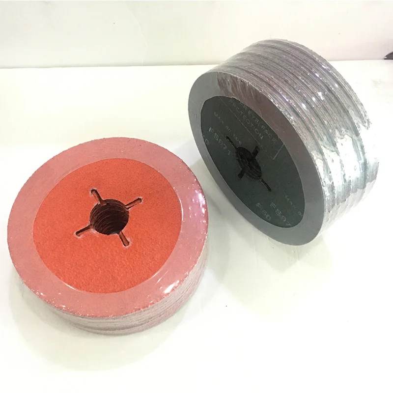 High Durability Abrasive Disc 4inch Ceramic Fiber Disc Alox  Grinding Disc for Metal Polishing
