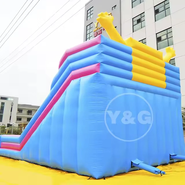 Y&G Cheap commercial giant inflatable water slide with pool Inflatable Water Slides for Sale bounce house with water slide