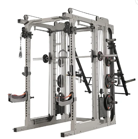 Home Use Fitness Equipment Squat Rack Multi Functional 3d Smith Machine power cage