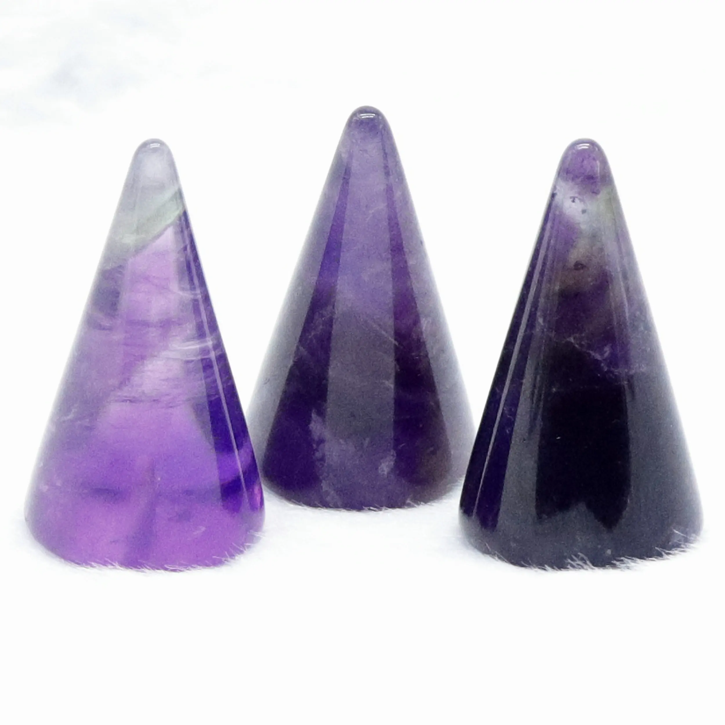 
 Хрустальная резьба, оптовая продажа, пирамида ручной работы в натуральном фиолетовом кристалле, распродажа  