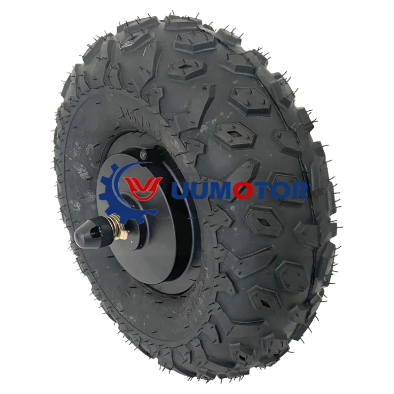 M 800w 145/70-6 tubeless tire  high torque geared brushless hub motor for electric wheelbarrow trolley and hand truck