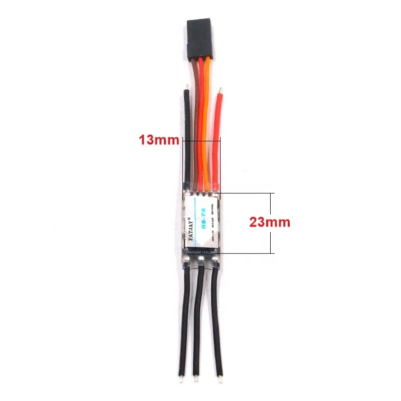 FATJAY 5g 7A brushless electronic speed controller ESC 1-2S 3.7-8.4V batteries with 5V/3A BEC for radio control hobby airplane