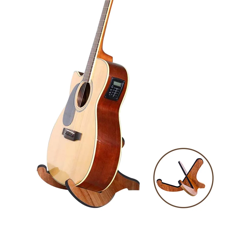 Home school musical instrument store use wooden guitar Ukulele instrument stand portable holder