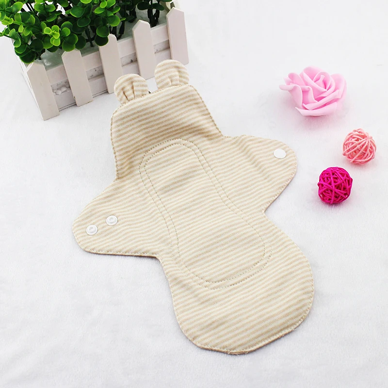 Mumsbest private label organic cotton reusable washable pads cloth women menstrual pads